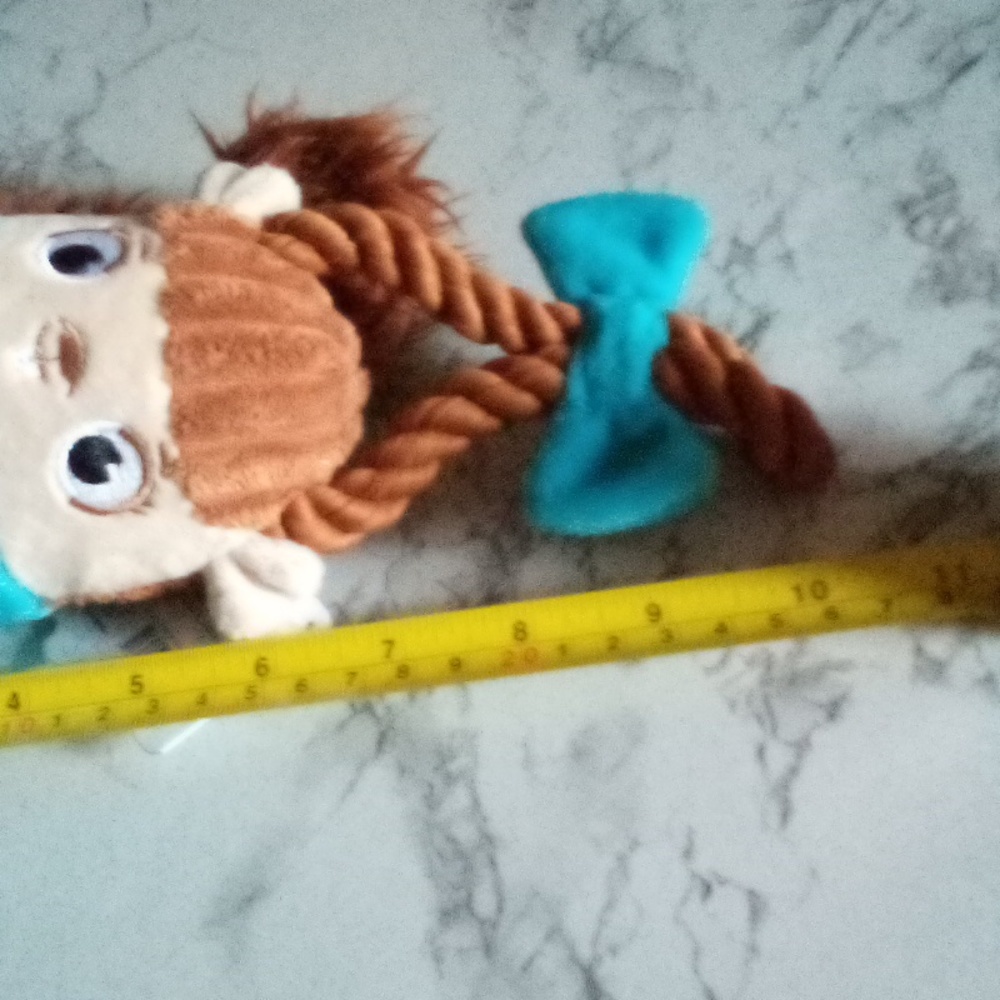 3/$30  NWT Bark Box Toys Christmas - Fluffy Sue - Tug-O-War Squeaky Crinkle Toy - Picture 2 of 7